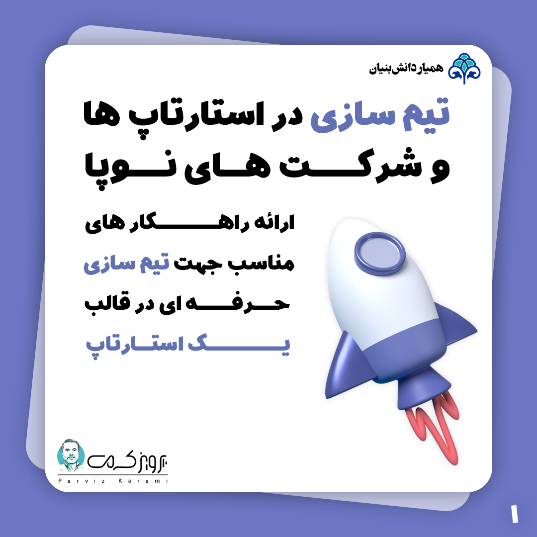 تیم سازی در استارت آپ ها و شرکت های نوپا